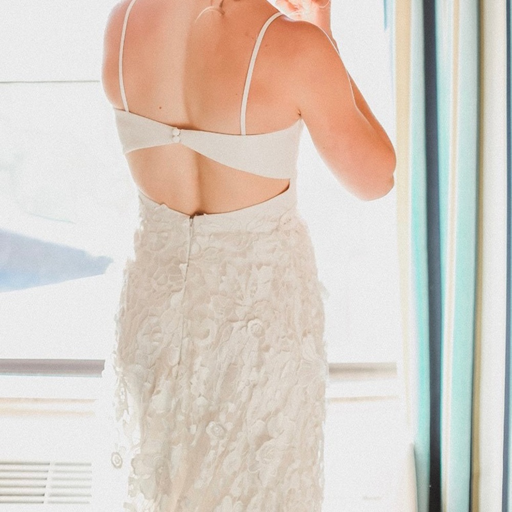 Floral Skirt Wedding Gown